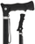 Black Adjustable Walking Hiking Staff