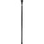 Royal Canes Navy Flat Top Walking Stick With Black Beechwood Shaft and Pewter Collar