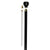 Royal Canes Canadian Flag Flask Walking Stick With Black Beechwood Shaft and Brass Collar