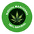 Royal Canes Medical Marijuana Knob Walking Stick w/ Black Beechwood Shaft & Pewter Collar