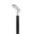 Royal Canes Chrome Plated Golf Putter Walking Cane with Black Beechwood Shaft and Silver Collar