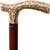 Royal Canes Brass Fritz Style Handle Walking Cane with Brown Beechwood Shaft