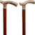 Royal Canes Brass Fritz Style Handle Walking Cane with Brown Beechwood Shaft
