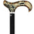 Royal Canes Golden Sienna Derby Walking Cane With Black Beechwood Shaft and Silver Collar