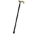 Royal Canes Golden Sienna Derby Walking Cane With Black Beechwood Shaft and Silver Collar