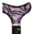 Vivid Purple Swirl Derby - Handled Acrylic Cane