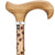 Royal Canes Folding Cane Zebrano Derby Handle Walking Cane With Adjustable Aluminum and Silver Collar