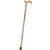 Royal Canes Folding Cane Zebrano Derby Handle Walking Cane With Adjustable Aluminum and Silver Collar