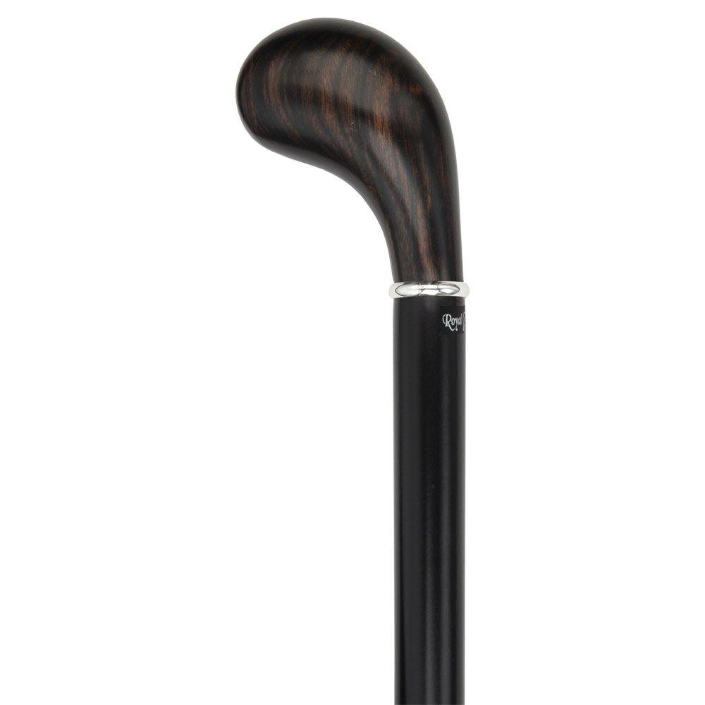 Clearance Item Sale - 37 Walking Stick - Wooden Black Decorative Walking  Cane with a Nickel Plated Brass Knob Handle - Fashion Statement/Gifts for