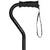 Royal Canes Black Aluminum Adjustable Offset Walking Cane