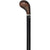 Royal Canes Espresso Knob Handle Walking Stick With Black Beechwood Shaft and Silver Collar