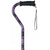 Royal Canes Pretty Purple Adjustable Offset Walking Cane With Comfort Grip