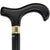 Royal Canes Extra Long, Super Strong Black Derby Walking Cane With Beechwood Shaft and Brass Collar