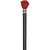 Royal Canes Red Rose Flower Knob Walking Stick With Black Beechwood Shaft and Collar