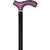 Royal Canes Amethyst Purple Ash Fritz Walking Cane With Black Beechwood Shaft and Silver Collar