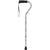 Royal Canes Black and White Adjustable Offset Walking Cane with Comfort Grip