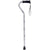 Fashionable Canes Black and White Adjustable Offset Walking Cane with Comfort Grip w/ SafeTbase