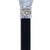 Royal Canes Black & White Pearlz with Rhinestone Collar and Black Adjustable Shaft