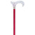 Royal Canes Red Daytime Pearlz with Rhinestone Collar and Red Shaft Designer Adjustable Cane
