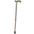 Royal Canes Mosaic Stained Window Adjustable Designer Derby Walking Cane with Engraved Collar