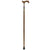 Fashionable Canes Green & Blue Inlaid Derby Walking Cane With Ovangkol Shaft and Silver Collar w/ SafeTbase