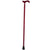 Royal Canes Burgandy Red Derby Handle Walking Cane with Beechwood Wood Shaft and Silver Collar