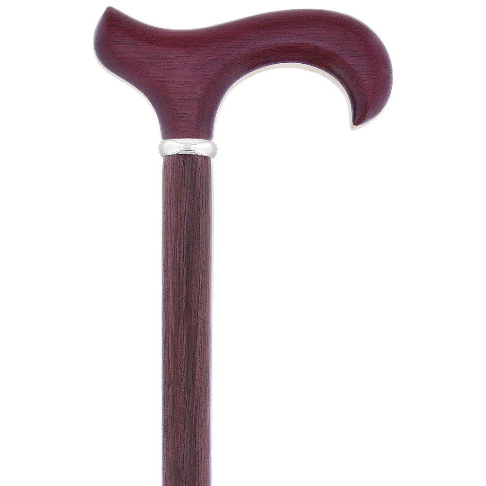 Silver 925r Embossed Fritz Handle Walking Cane with Black