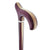 Royal Canes Exotic Inlay Wood Derby Handle Walking Cane with maple and Padauk Wood Shaft and Silver Collar