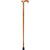 Royal Canes Scorched Beechwood Derby Walking Cane With Scorched Beechwood Shaft and Silver Collar