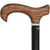 Royal Canes Ovangkol Derby Handle Walking Cane With Black Beechwood Shaft and Silver Collar