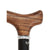 Royal Canes Ovangkol Derby Handle Walking Cane With Black Beechwood Shaft and Silver Collar