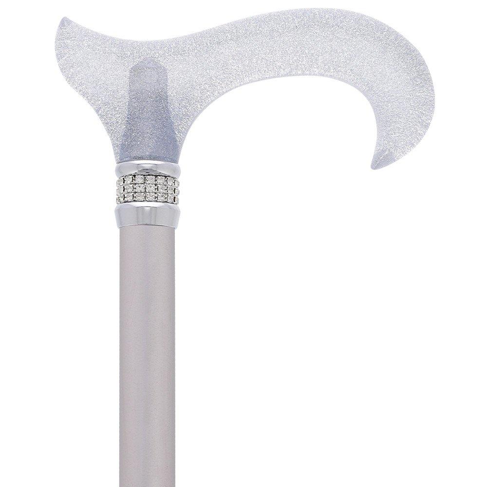 silver dress canes Silver Costume Walking Cane Elegant Prop Stick Dress Canes Costume Accessories for Adults and Kids