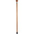 Royal Canes Rosewood Flat Top Knob Handle Walking Stick With Rosewood Shaft and Two Tone Collar