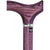 Royal Canes Vivid Purple Derby Walking Cane With Ash Wood Shaft and Silver Collar