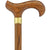 Royal Canes Genuine Oak Wood Derby Walking Cane With Oak Shaft And Brass Embossed Collar