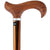 Royal Canes Rosewood w/ Inlaid Wenge Stripe Derby Walking Cane With Inlaid Rosewood Shaft And Silver Collar