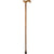 Royal Canes Genuine Zebrano Derby Walking Cane With Zebrano Shaft And Silver Collar