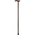 Royal Canes Genuine Wenge Wood Derby Walking Cane With Wenge Shaft And Silver Collar