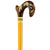 Royal Canes Golden Sienna Pearlz w/ Rhinestone Collar Designer Adjustable Folding Cane