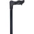 Royal Canes Black Palm-Grip Walking Cane with Black Beechwood Shaft and Collar