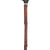Royal Canes Black Beechwood Derby Walking Cane With Dark Bamboo Shaft and Silver Collar