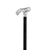 Royal Canes Silver 925r Embossed Fritz Handle Walking Cane with Black Beechwood Shaft and Collar