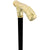 Royal Canes 24K Gold Plated Embossed Fritz Handle Walking Cane with Black Beechwood Shaft and Collar