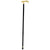 Royal Canes 24K Gold Plated Embossed Fritz Handle Walking Cane with Black Beechwood Shaft and Collar