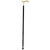 Royal Canes 24K Gold Plated Fritz Braid Handle Walking Cane with Black Beechwood Shaft and Collar