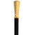 Royal Canes Gold Plated Petite Embossed Knob Handle Walking Cane w/ Black Beechwood Shaft & Collar