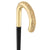 Royal Canes 24K Gold Plated Tranquil Tourist Walking Cane w/ Black Beechwood Shaft & Collar