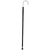 Royal Canes Silver 925r Tranquil Tourist Walking Cane w/ Black Beechwood Shaft & Collar