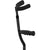 Fashionable Canes All Composite Black Adjustable Carbon Fiber Forearm Crutch