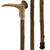 Fashionable Canes Staghorn with crown handle with Hazelwood Shaft